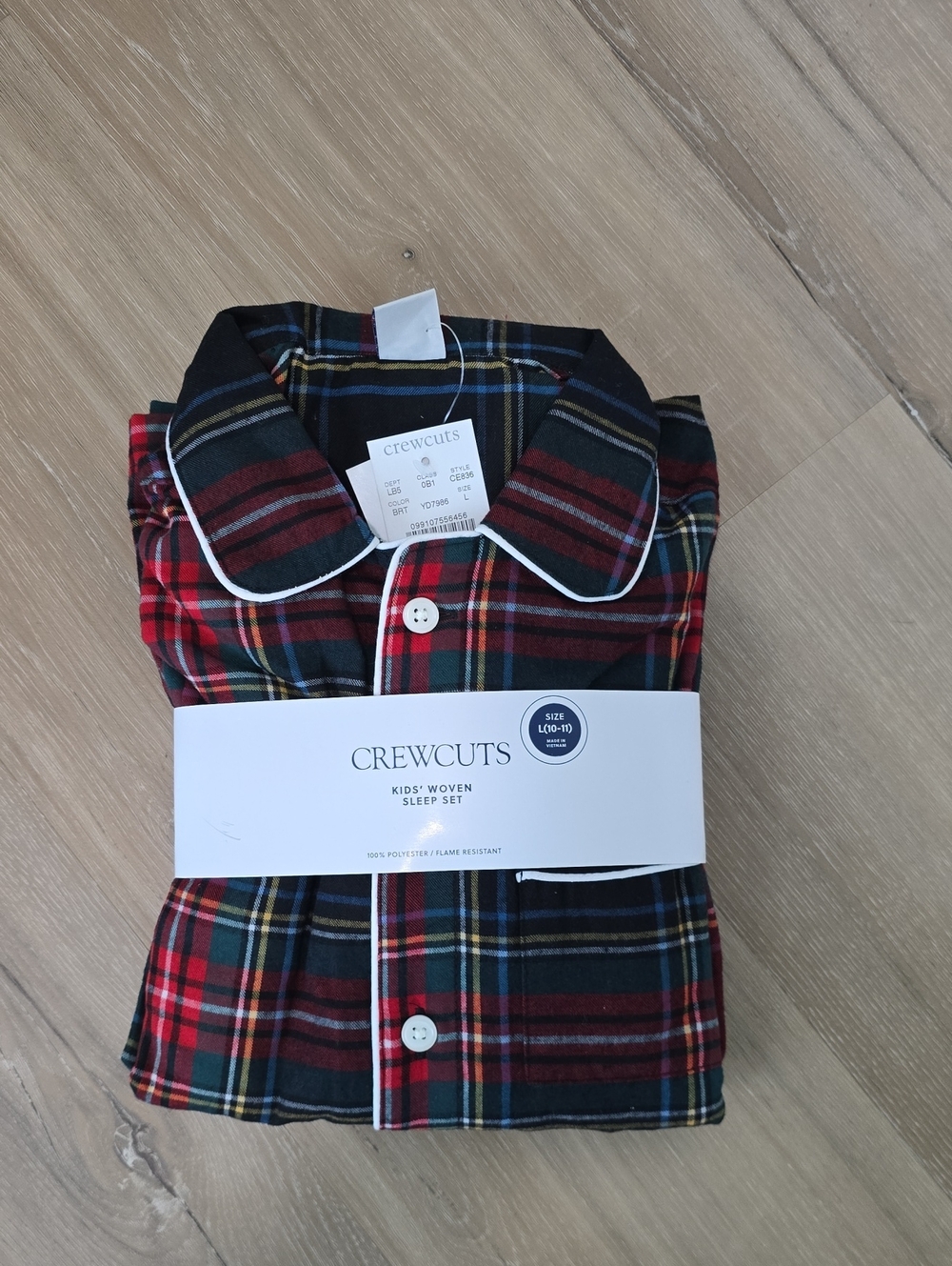 Crewcuts Red and Black Plaid Button-Front Shirt